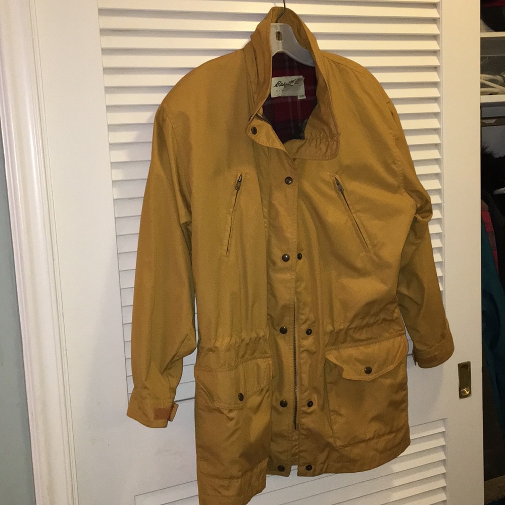 Mustard Eddie Bauer Rain coat size S/P